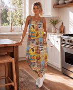 Baha Ranch Vintage Rodeo Poster Overalls Jumpsuit - Qu!rk Boutique