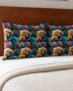 Baha Ranch Colorful Horses Pillowcase Made in America - Qu!rk Boutique