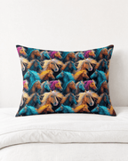 Baha Ranch Colorful Horses Pillowcase Made in America - Qu!rk Boutique