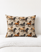 Baha Ranch Wild Horses Pillowcase Made in America - Qu!rk Boutique