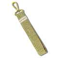 Greenhouse patterned wristlet keychain with gold clip and Slow North label