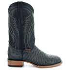 Soto Boots Mens Out of the Wild Black Ostrich Print Boots H50031 - Qu!rk Boutique