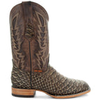 Soto Boots Mens Tan Python Print Boots H50032 - Qu!rk Boutique