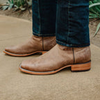 Soto Boots Mens Tan Broad Square Toe Cowboy Boot H50036 - Qu!rk Boutique