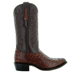 Soto Boots Men's Gator Tail Print Cowboy Boots Cognac (H7006) - Qu!rk Boutique