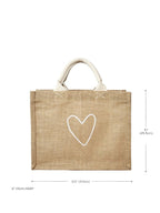 Reusable Jute Gift Bag – Love Design - Qu!rk Boutique