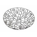 Decorative black wire LOVE bowl with artistic swirls, Qu!rk Boutique home gift