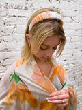 Headband:  Hibiscus on White