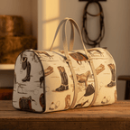 Huntley Equestrian Tapestry Duffle Bag-English Design - Qu!rk Boutique