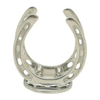 Huntley Horseshoe Napkin Holder, Aluminum Silver Finish