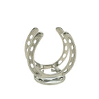 Huntley Horseshoe Napkin Holder, Aluminum Silver Finish