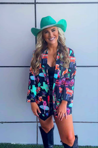 Baha Ranch Vegas Neon Women's Western Blazer - Qu!rk Boutique