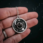 Night Sky Pendant Necklace with Authentic Meteorite - Qu!rk Boutique