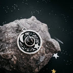 Night Sky Pendant Necklace with Authentic Meteorite - Qu!rk Boutique