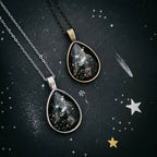JWST Deep Field Drops in Cosmic Ocean Teardrop Necklace - Qu!rk Boutique