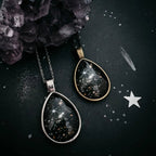 JWST Deep Field Drops in Cosmic Ocean Teardrop Necklace - Qu!rk Boutique