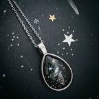 JWST Deep Field Drops in Cosmic Ocean Teardrop Necklace - Qu!rk Boutique