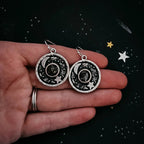 Night Sky Dangle Earrings with Raw Meteorite - Qu!rk Boutique