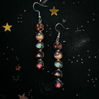 Nebula Rainbow Vertical Dangle Earrings - Qu!rk Boutique