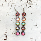 Nebula Rainbow Vertical Dangle Earrings - Qu!rk Boutique