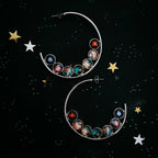 Nebula Rainbow Pride Hoop Earrings - Qu!rk Boutique
