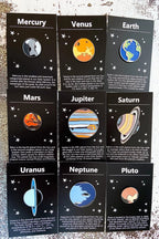 Solar System Planet Enamel Pin Set of 9 - Qu!rk Boutique