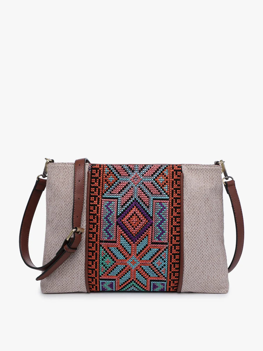 Sierra Aztec Embroidered Crossbody