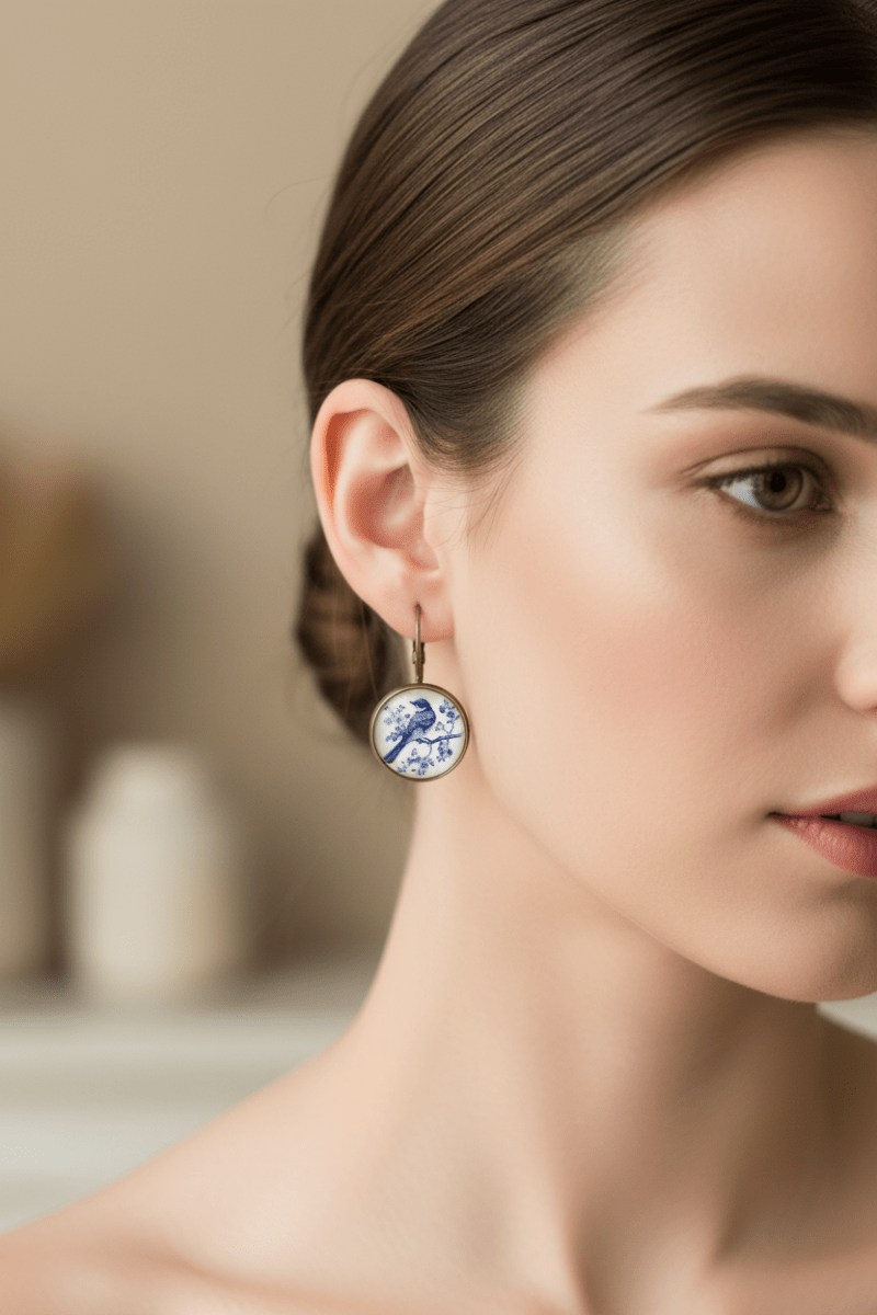 Beautiful Vintage Bird Earrings - Qu!rk Boutique
