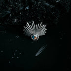 Sun Goddess Ring with Copper Oyster Turquoise - Qu!rk Boutique