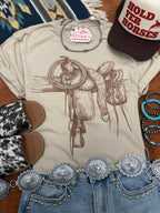 Untamed Saddle Graphic Tee - Qu!rk Boutique
