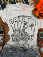 Aces And Dice Graphic Tee - Qu!rk Boutique