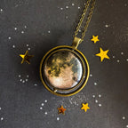 New Moon Double Sided Fidget Pendant Necklace - Qu!rk Boutique