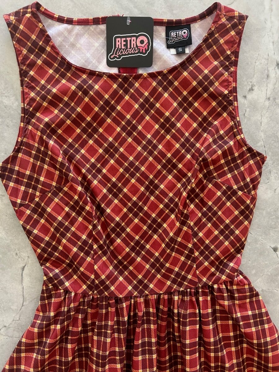 Plaid Vintage Dress - Qu!rk Boutique