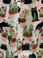 Cats & Plants Collared Dress - Qu!rk Boutique