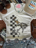Cowboy Rider Graphic Tee - Qu!rk Boutique
