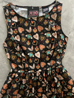 Flaming Hearts Midi Dress - Qu!rk Boutique