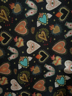 Flaming Hearts Midi Dress - Qu!rk Boutique