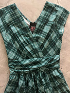 Green Plaid Greta Dress - Plus Sizes only - Qu!rk Boutique