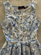 Elizabeth Dress in Sky Floral - Qu!rk Boutique