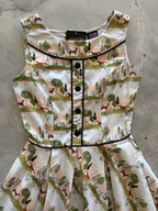 Elizabeth Dress in Woodland Sunset - Qu!rk Boutique
