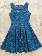 Elizabeth Dress in Peacock - Qu!rk Boutique