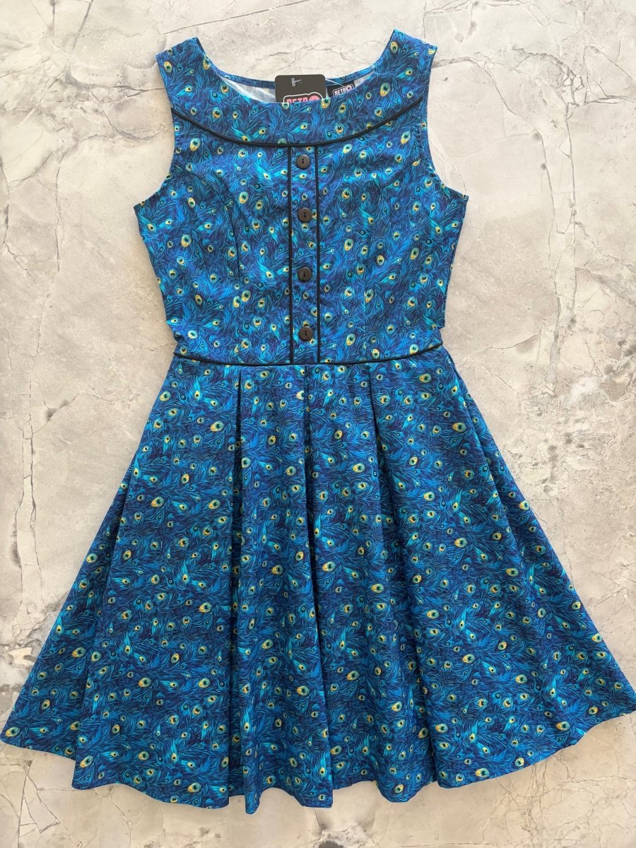 Elizabeth Dress in Peacock - Qu!rk Boutique