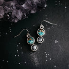 Earth and Moon Natural Stone Dangle Earrings - Qu!rk Boutique