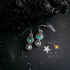 Earth and Moon Natural Stone Dangle Earrings - Qu!rk Boutique