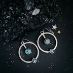 Artemis Lunar Orbit Earrings with Natural Stones - Qu!rk Boutique