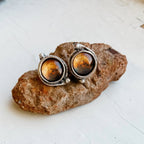 Mars and Moons Earrings - Stud or Leverback - Qu!rk Boutique