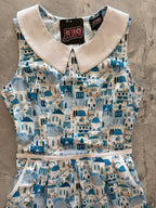 Santorini Collared Dress - Qu!rk Boutique