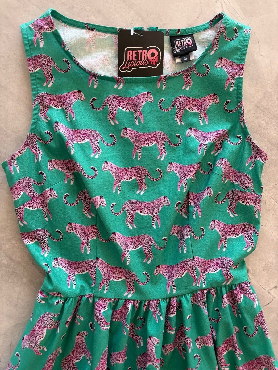 Leopard Vintage Dress - Qu!rk Boutique