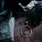 Circle Necklace with Authentic Raw Meteorite - Qu!rk Boutique