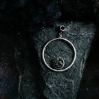 Circle Necklace with Authentic Raw Meteorite - Qu!rk Boutique